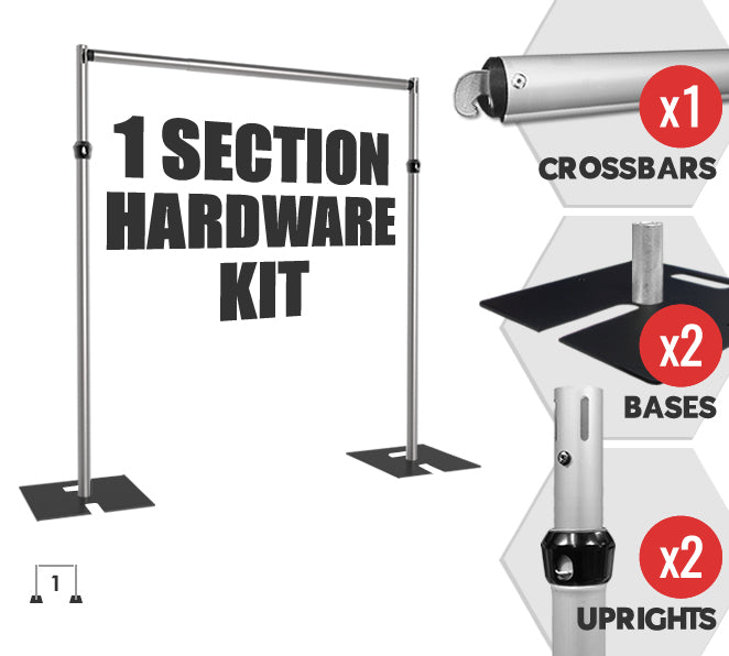Single-Section Backdrop Hardware Kit