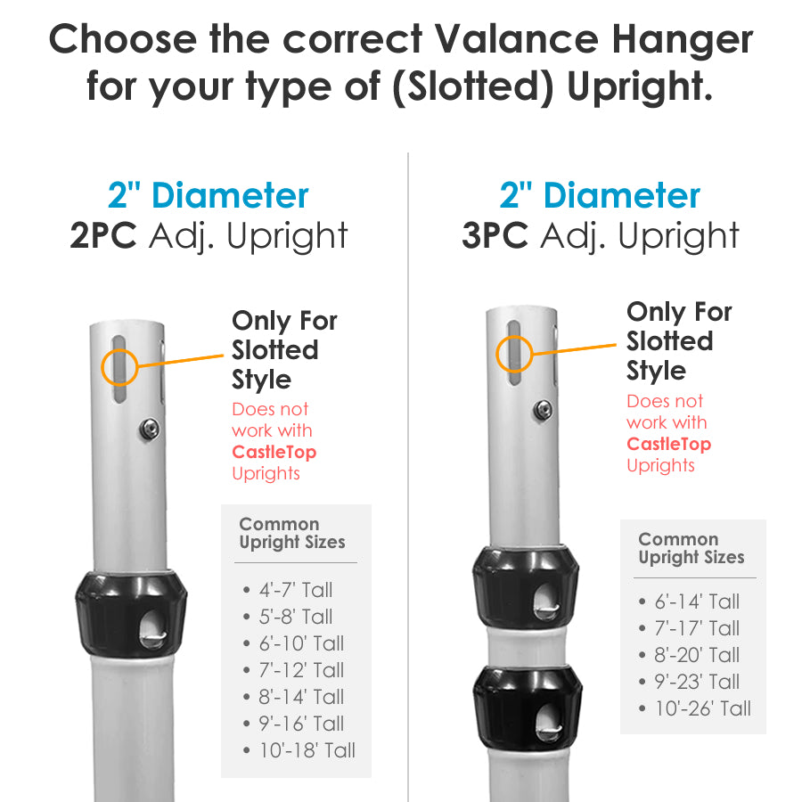 3-Layer Valance Hanger (for slotted uprights)