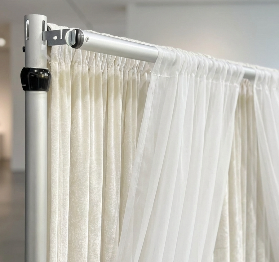 Double Crossbar Hanger for Pipe & Drape