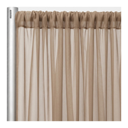 Chiffon Drapery Panels — Taupe 9017 — original source fabric photograph, aligned framing