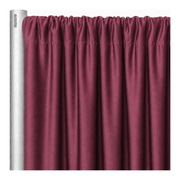 Signature Stretch Velour Drapery Panels — Raisin — original source fabric photograph, aligned framing