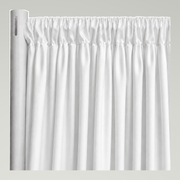 Interlock (Ecoline) Drapery Panels — White — authentic source, consistent neutral studio