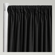Interlock (Ecoline) Drapery Panels — Black — authentic source, consistent neutral studio