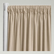 Interlock (Ecoline) Drapery Panels — Taupe 1184 — authentic source, consistent neutral studio