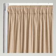 Interlock (Ecoline) Drapery Panels — Taupe 1344 — authentic source, consistent neutral studio