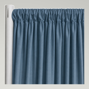 Interlock (Ecoline) Drapery Panels — Blue Dusk 4120 — authentic source, consistent neutral studio