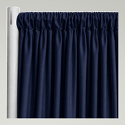 Interlock (Ecoline) Drapery Panels — Navy 1245 — authentic source, consistent neutral studio