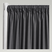 Interlock (Ecoline) Drapery Panels — Charcoal 1149 — authentic source, consistent neutral studio