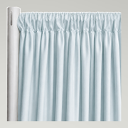 Interlock (Ecoline) Drapery Panels — Baby Blue 1121 — authentic source, consistent neutral studio