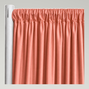 Interlock (Ecoline) Drapery Panels — Coral/L 8203 — authentic source, consistent neutral studio