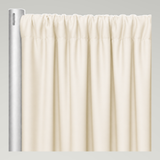 Scuba (Wrinkle-Free) Drapery Panels — Ivory — authentic source, consistent neutral studio