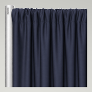 Scuba (Wrinkle-Free) Drapery Panels — Navy — authentic source, consistent neutral studio
