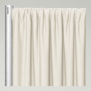 Scuba (Wrinkle-Free) Drapery Panels — Off White — authentic source, consistent neutral studio