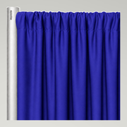 Scuba (Wrinkle-Free) Drapery Panels — Royal — authentic source, consistent neutral studio
