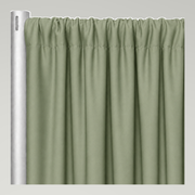 Scuba (Wrinkle-Free) Drapery Panels — Sage Mint — authentic source, consistent neutral studio