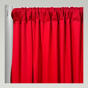 Scuba (Wrinkle-Free) Drapery Panels — Red — authentic source, consistent neutral studio