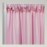 Scuba (Wrinkle-Free) Drapery Panels — Pink — authentic source, consistent neutral studio