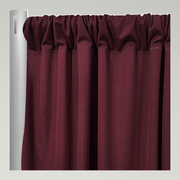 Scuba (Wrinkle-Free) Drapery Panels — Burgundy — authentic source, consistent neutral studio