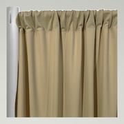 Scuba (Wrinkle-Free) Drapery Panels — Taupe 1189 — authentic source, consistent neutral studio