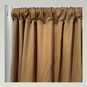 Scuba (Wrinkle-Free) Drapery Panels — Camel — authentic source, consistent neutral studio