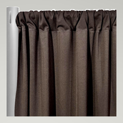 Scuba (Wrinkle-Free) Drapery Panels — Brown — authentic source, consistent neutral studio