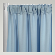 Scuba (Wrinkle-Free) Drapery Panels — Blue 1121 — authentic source, consistent neutral studio