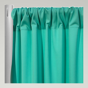 Scuba (Wrinkle-Free) Drapery Panels — Teal Green 2001 — authentic source, consistent neutral studio