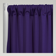 Scuba (Wrinkle-Free) Drapery Panels — Purple 1258 — authentic source, consistent neutral studio