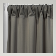 Scuba (Wrinkle-Free) Drapery Panels — Gun Metal — authentic source, consistent neutral studio
