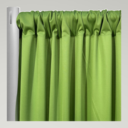 Scuba (Wrinkle-Free) Drapery Panels — Apple Green 504 — authentic source, consistent neutral studio