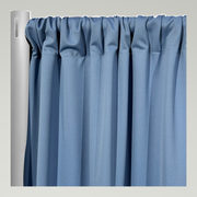 Scuba (Wrinkle-Free) Drapery Panels — Deep Blue 116 — authentic source, consistent neutral studio