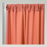 Scuba (Wrinkle-Free) Drapery Panels — Coral 1202 — authentic source, consistent neutral studio