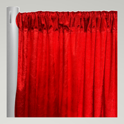 Lush Velvet Drapery Panels — Red — authentic source, consistent neutral studio