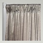 Lush Velvet Drapery Panels — Taupe — authentic source, consistent neutral studio