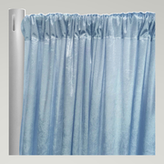 Lush Velvet Drapery Panels — Baby Blue — authentic source, consistent neutral studio