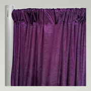 Lush Velvet Drapery Panels — Eggplant — authentic source, consistent neutral studio