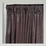 Lush Velvet Drapery Panels — Chocolate — authentic source, consistent neutral studio