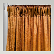 Lush Velvet Drapery Panels — Rust — authentic source, consistent neutral studio