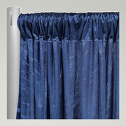 Lush Velvet Drapery Panels — Dark Navy — authentic source, consistent neutral studio