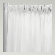 Voile Drapery Panels — White — authentic source, consistent neutral studio