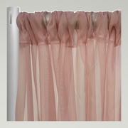Voile Drapery Panels — Dusty Rose 7003 — authentic source, consistent neutral studio
