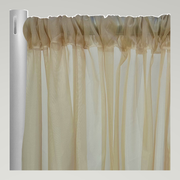 Voile Drapery Panels — Lt Gold 1890 — authentic source, consistent neutral studio