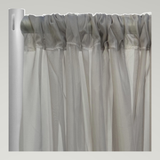 Voile Drapery Panels — Silver 0065 — authentic source, consistent neutral studio