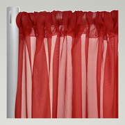 Voile Drapery Panels — Red — authentic source, consistent neutral studio