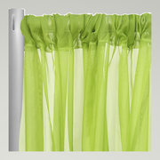 Voile Drapery Panels — Lime — authentic source, consistent neutral studio