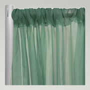 Voile Drapery Panels — Hunter Green 45 — authentic source, consistent neutral studio