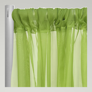 Voile Drapery Panels — Green — authentic source, consistent neutral studio