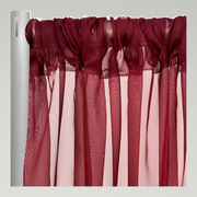 Voile Drapery Panels — Burgundy 232 — authentic source, consistent neutral studio