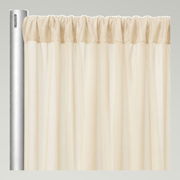 Chiffon Drapery Panels — Beige 9940 — authentic source, consistent neutral studio