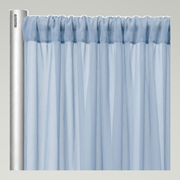 Chiffon Drapery Panels — Blue 1120 — authentic source, consistent neutral studio